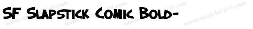 SF Slapstick Comic Bold字体转换